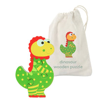 Load image into Gallery viewer, Orange Tree - Dinosaur Wooden Puzzle
