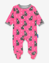 Load image into Gallery viewer, Organic Kitten Print Sleepsuit
