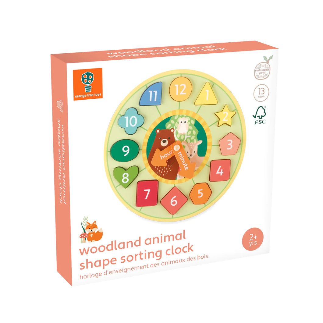 Orange Tree - Woodland Shape Sorting Clock