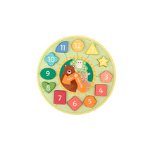 Load image into Gallery viewer, Orange Tree - Woodland Shape Sorting Clock

